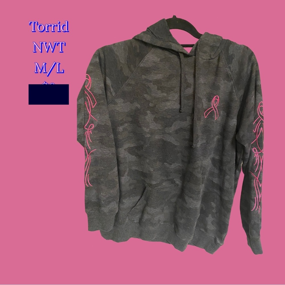 NWT Torrid Hoodie #pinkribbon